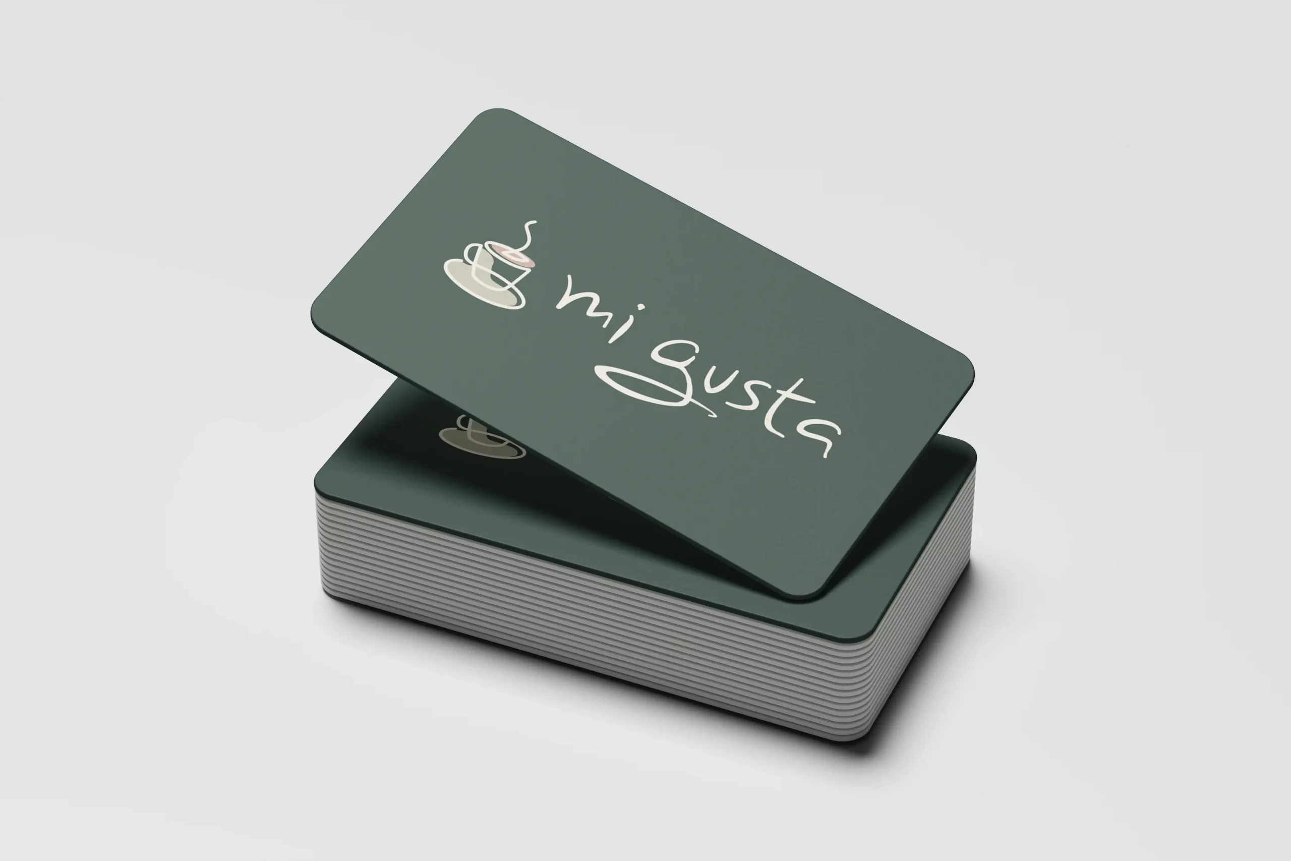 Marchio Mi gusta caffè progettato da Agenzia PLUS – Branding e identità visiva