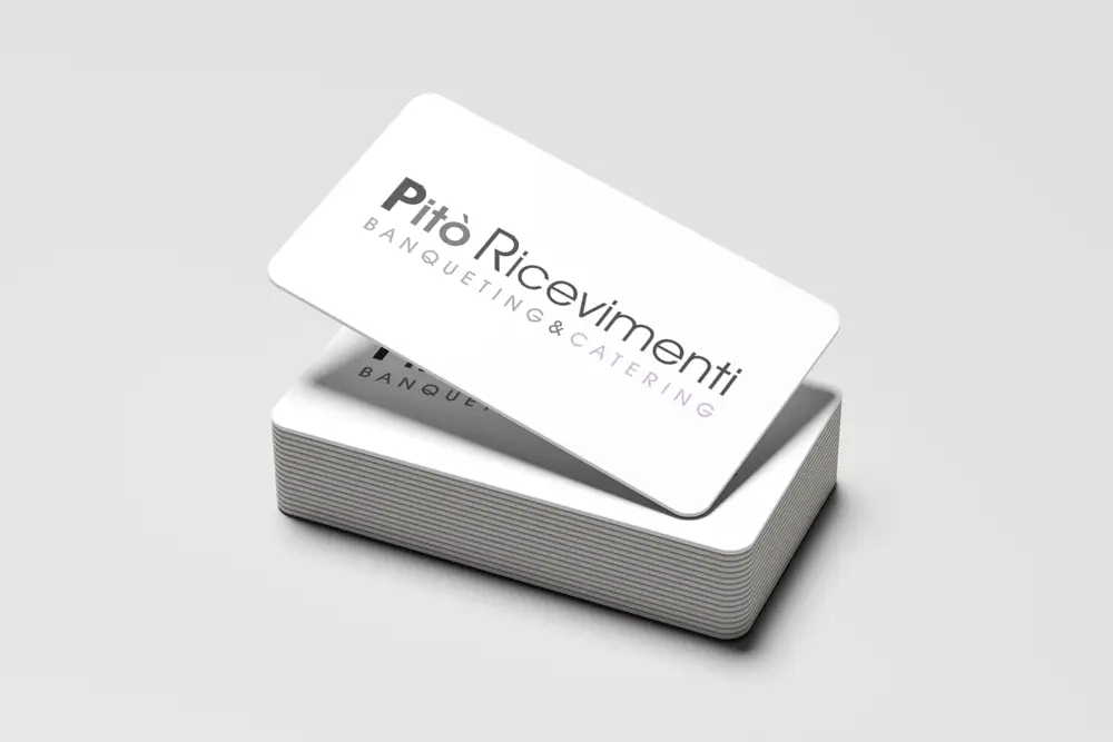 Marchio Pitò Ricevimenti progettato da Agenzia PLUS – Branding e identità visiva