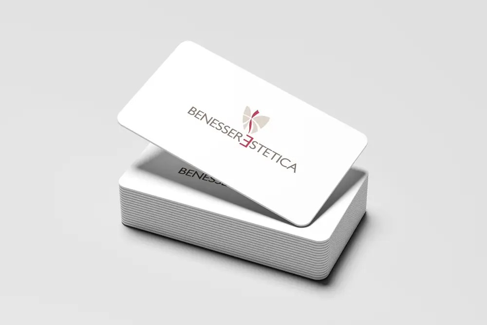 Marchio Benessere Estetica progettato da Agenzia PLUS – Branding e identità visiva