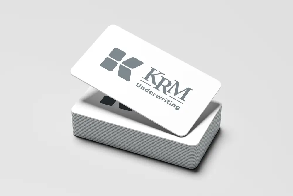 Marchio Krm Underwriting Milano progettato da Agenzia PLUS – Branding e identità visiva