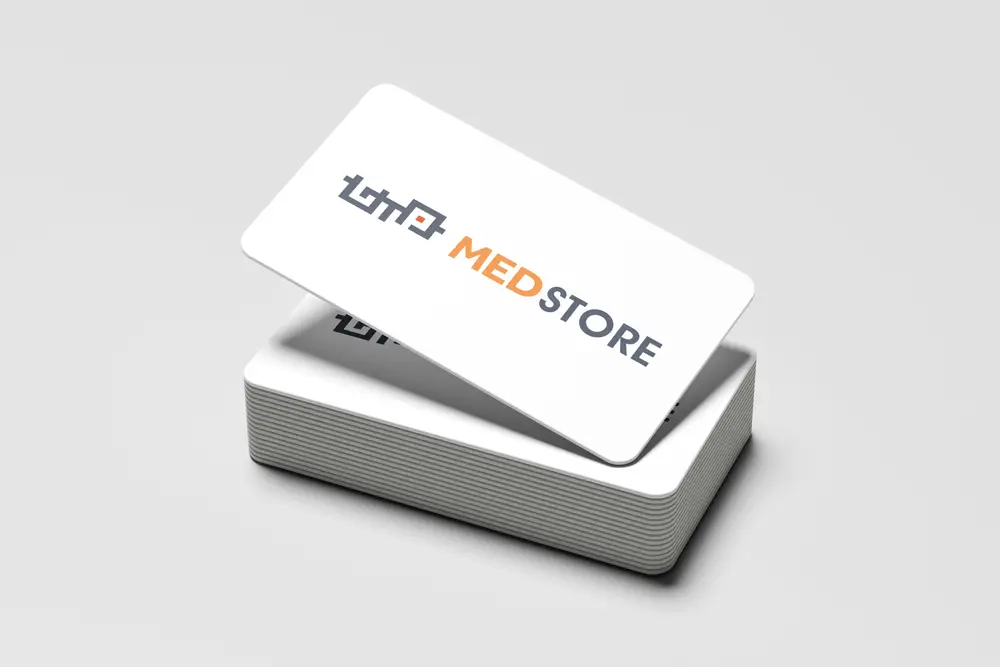 Marchio GTP Medstore progettato da Agenzia PLUS – Branding e identità visiva