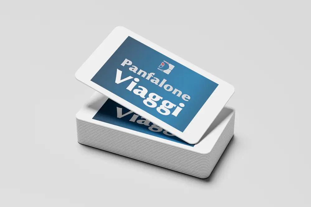 Marchio Panfalone Viaggi progettato da Agenzia PLUS – Branding e identità visiva