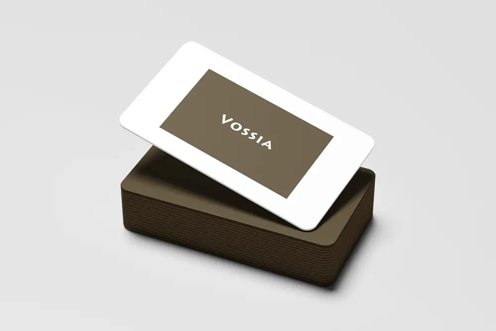 Marchio Vossia progettato da Agenzia PLUS – Branding e identità visiva