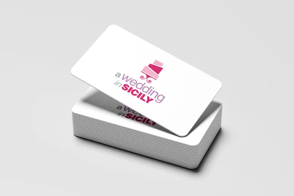 Marchio Wedding in Sicily progettato da Agenzia PLUS – Branding e identità visiva