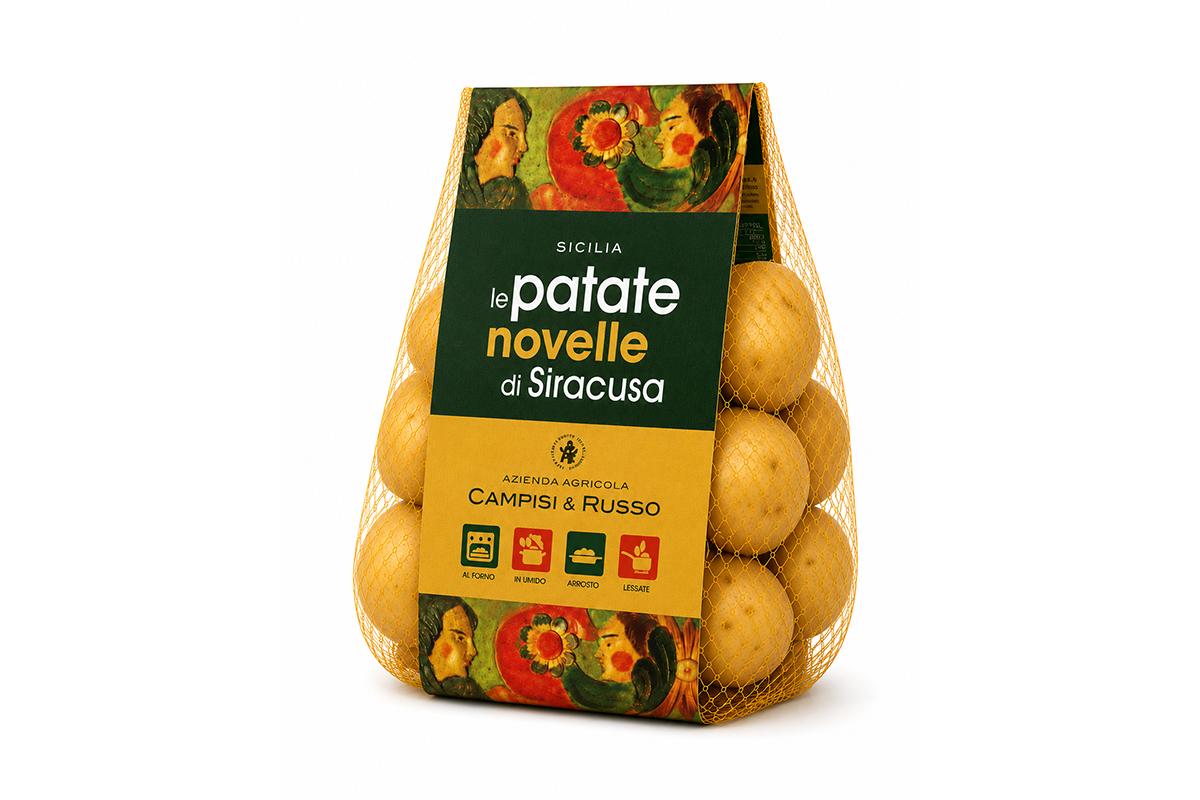 Packaging patate novelle
