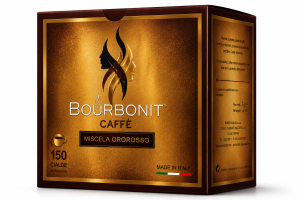 scatolo marrone caffe fondo bianco